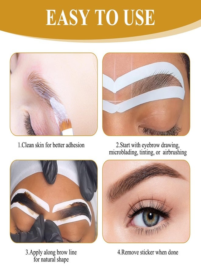 PKRFCJ 24 Pairs Eye Brow Stencils for Women, Eyebrow Stencil Stickers Disposable, Eyebrow Stencils for Shaping 3 Shapes, Airbrush Eye brow Sticker Stencil for Tinting Makeup - Image 5
